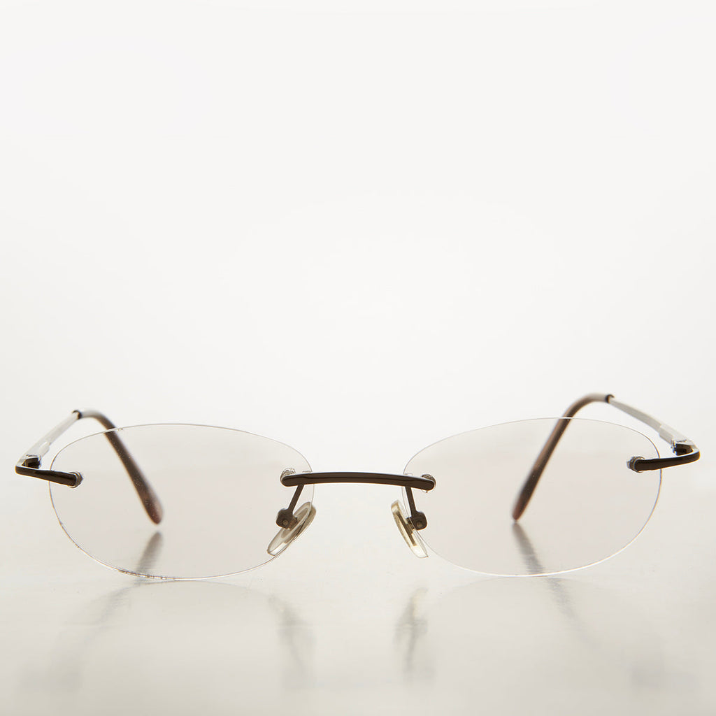 Rimless Half Frame Reading Glasses - Carlton