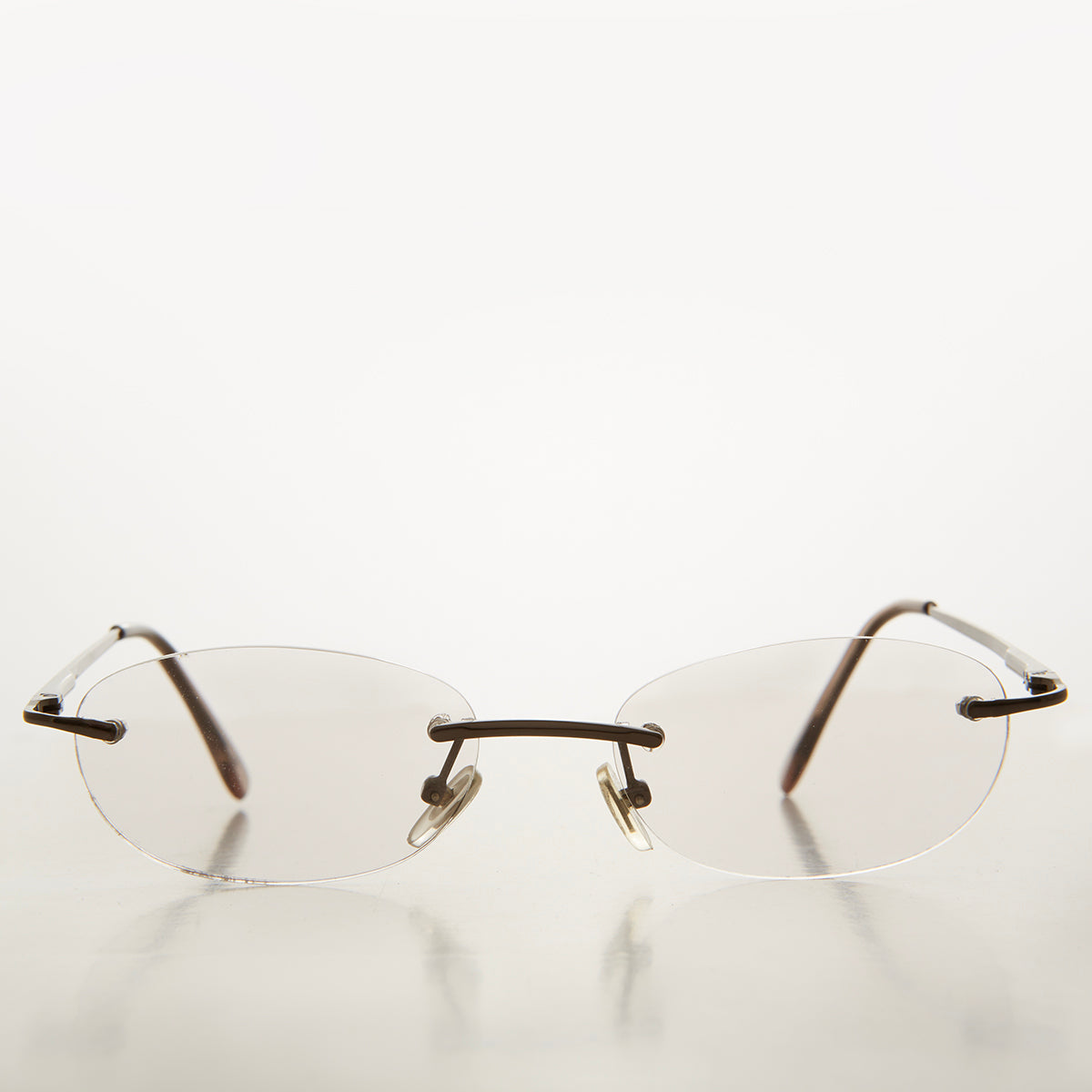 Rimless Half Frame Reading Glasses - Carlton