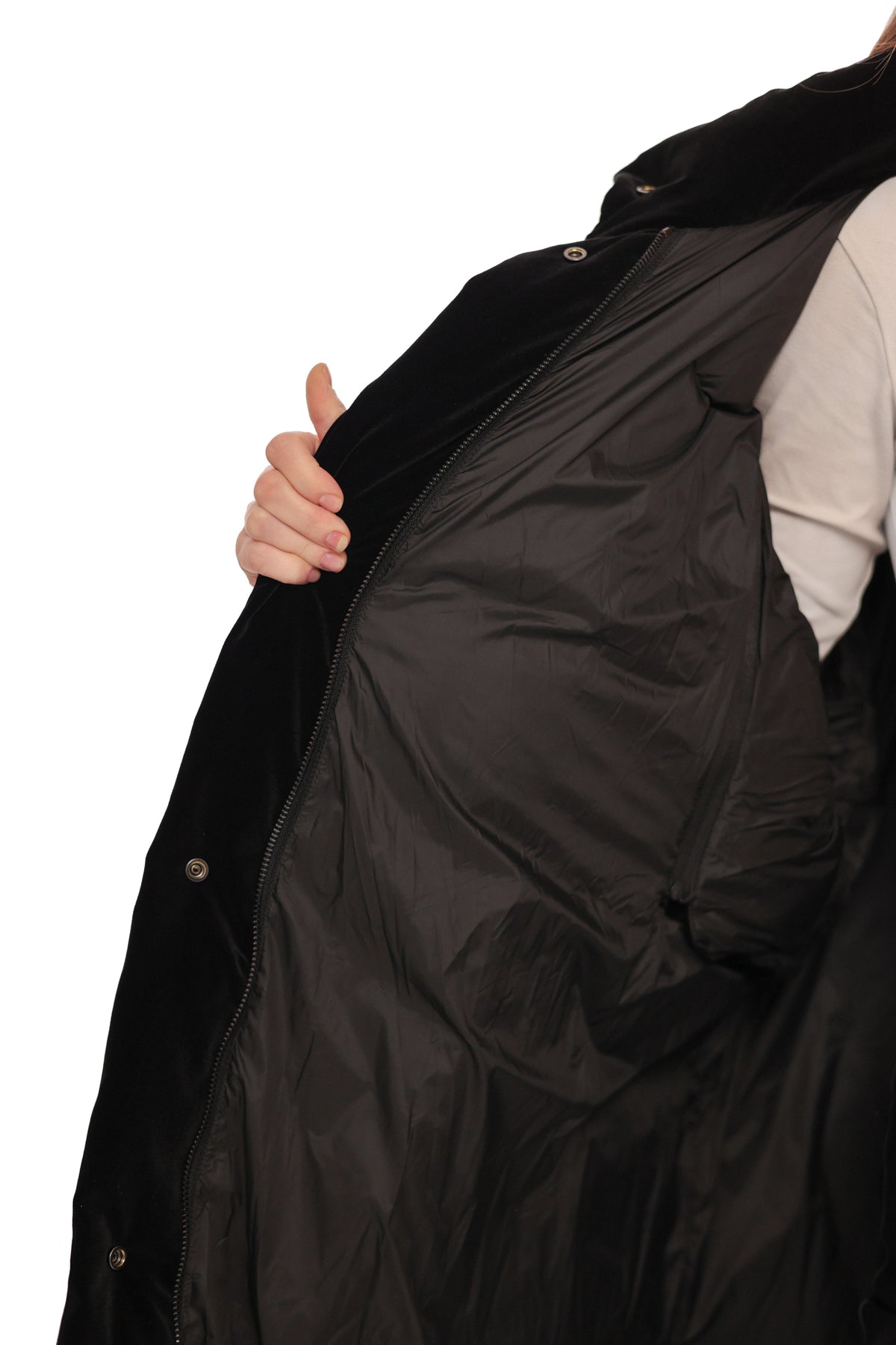 Transformer 2 in 1 Velour Down Coat/Vest
