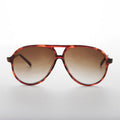 Large Frame Pilot Vintage Sunglass with Gradient Lens - Champ