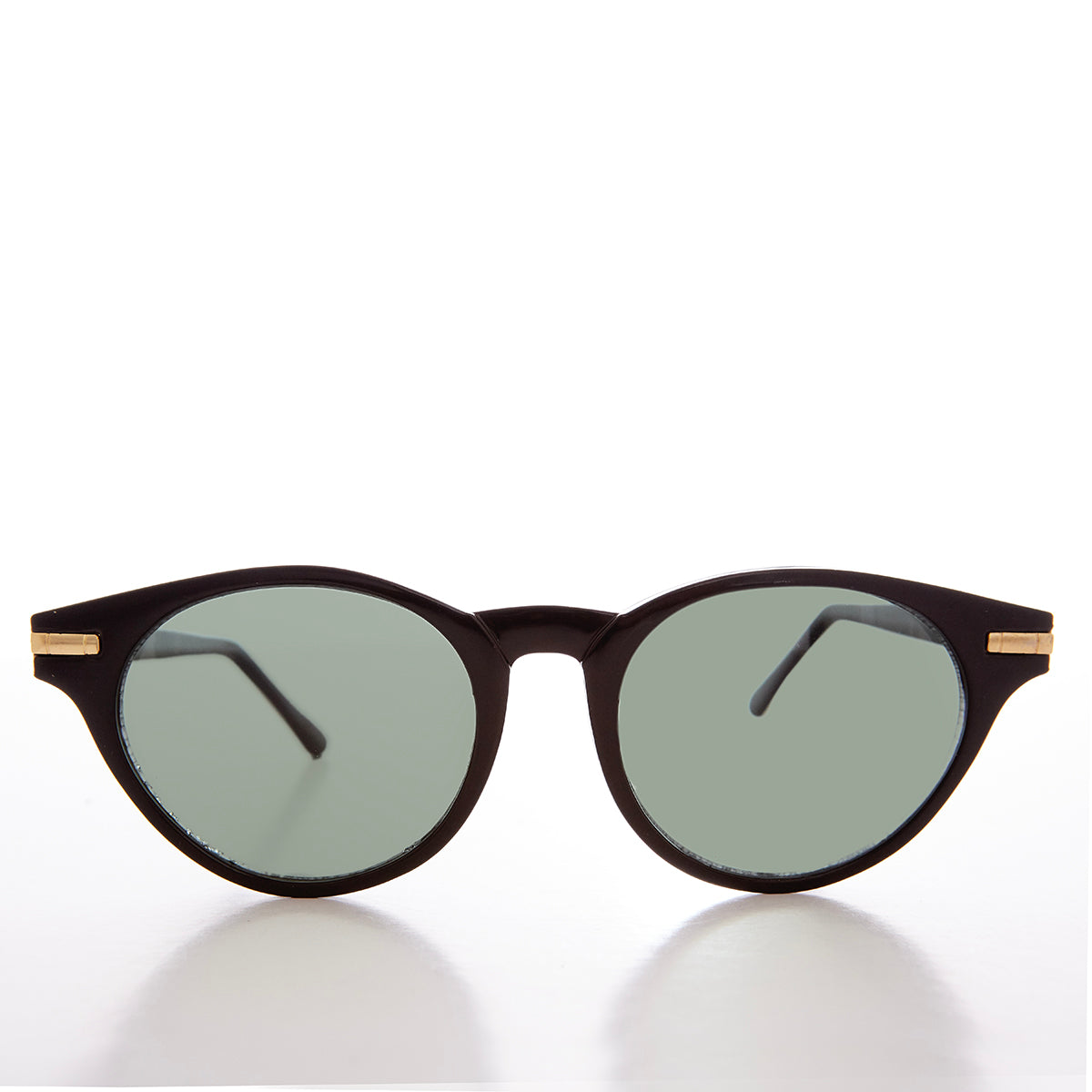 Round Horn Rim Retro Sunglasses - Croft