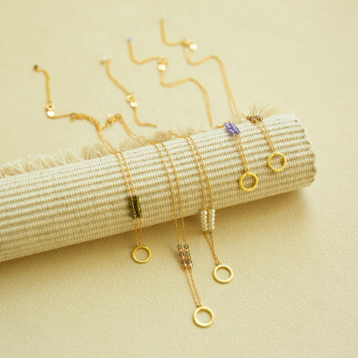 Champagne Quartz Solara Necklace