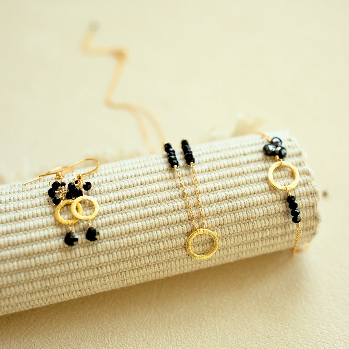 Black Spinel Solara Bracelet