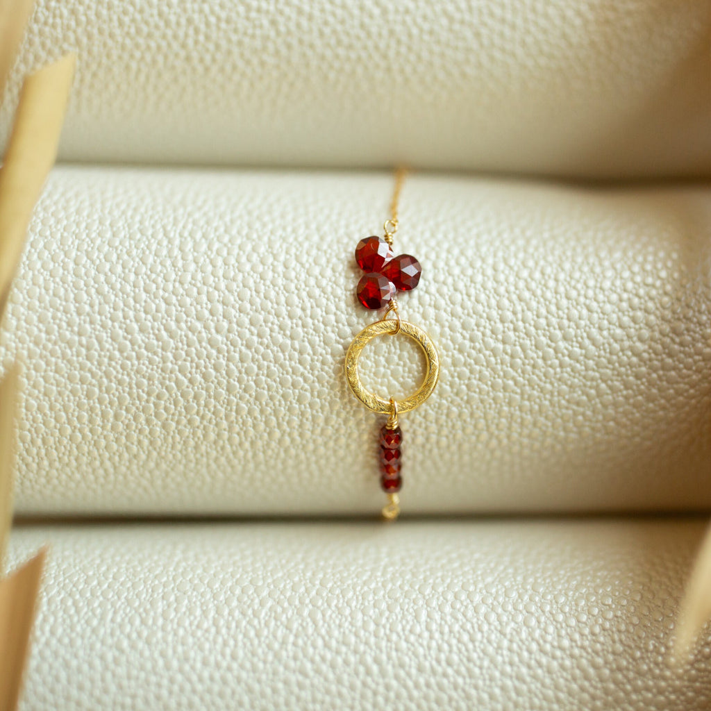 Garnet Solara Bracelet