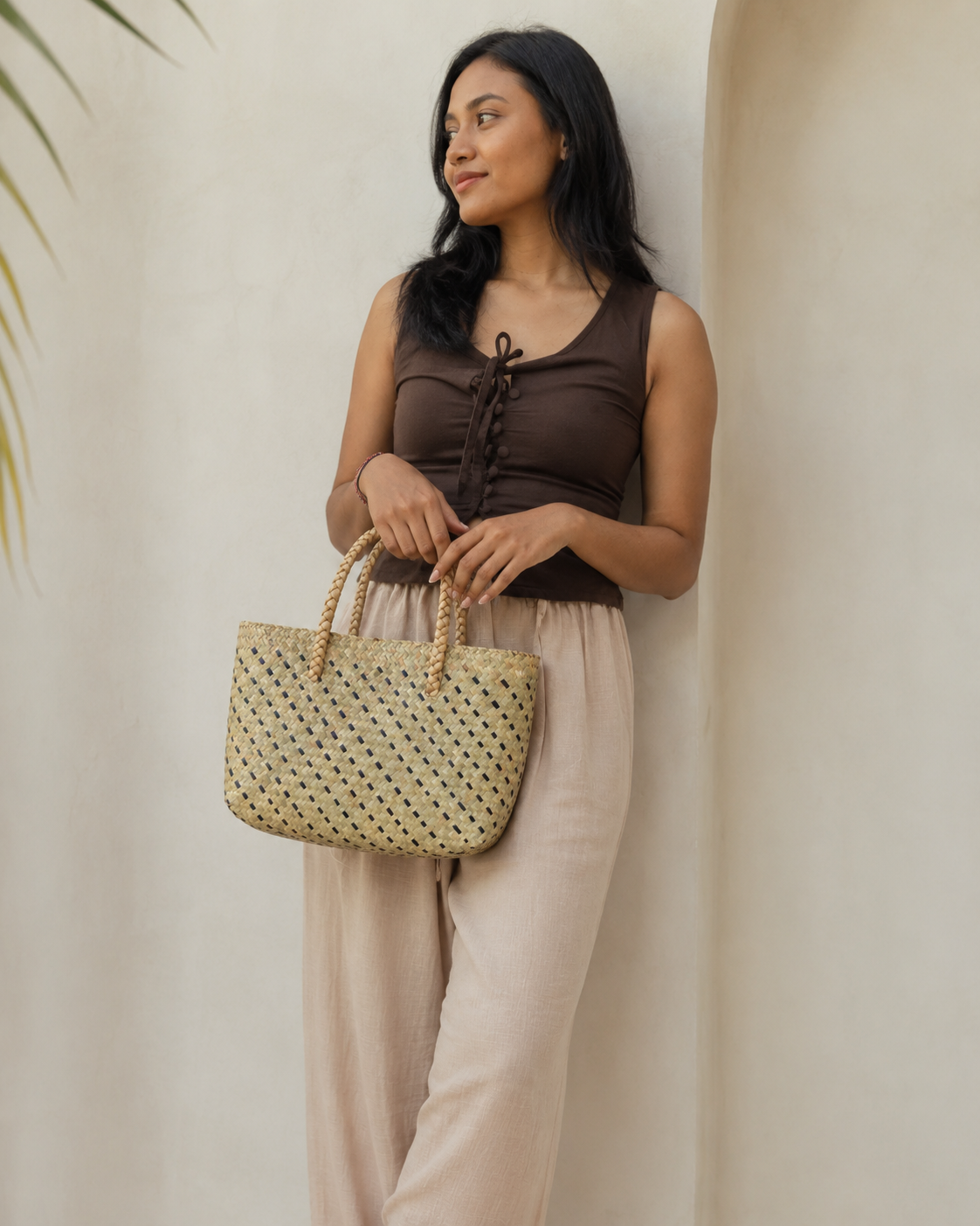 Cove Rattan Beach Tote Bag