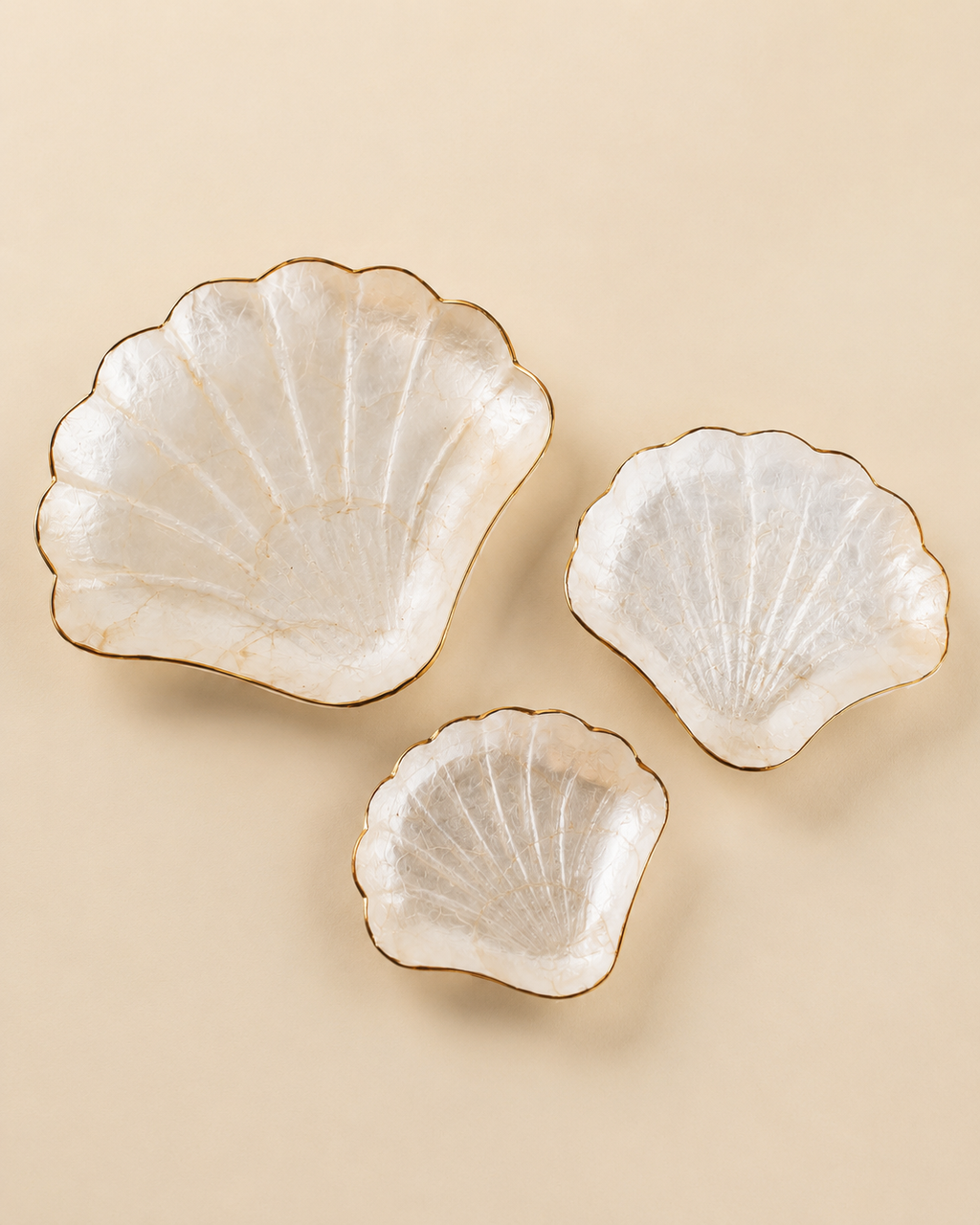 Mother of Pearl Catch All Set of 3