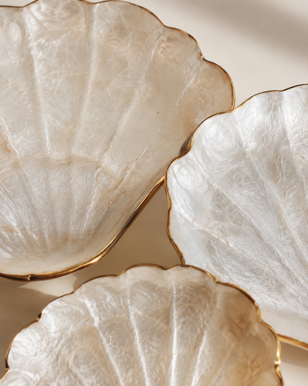 Mother of Pearl Catch All Set of 3