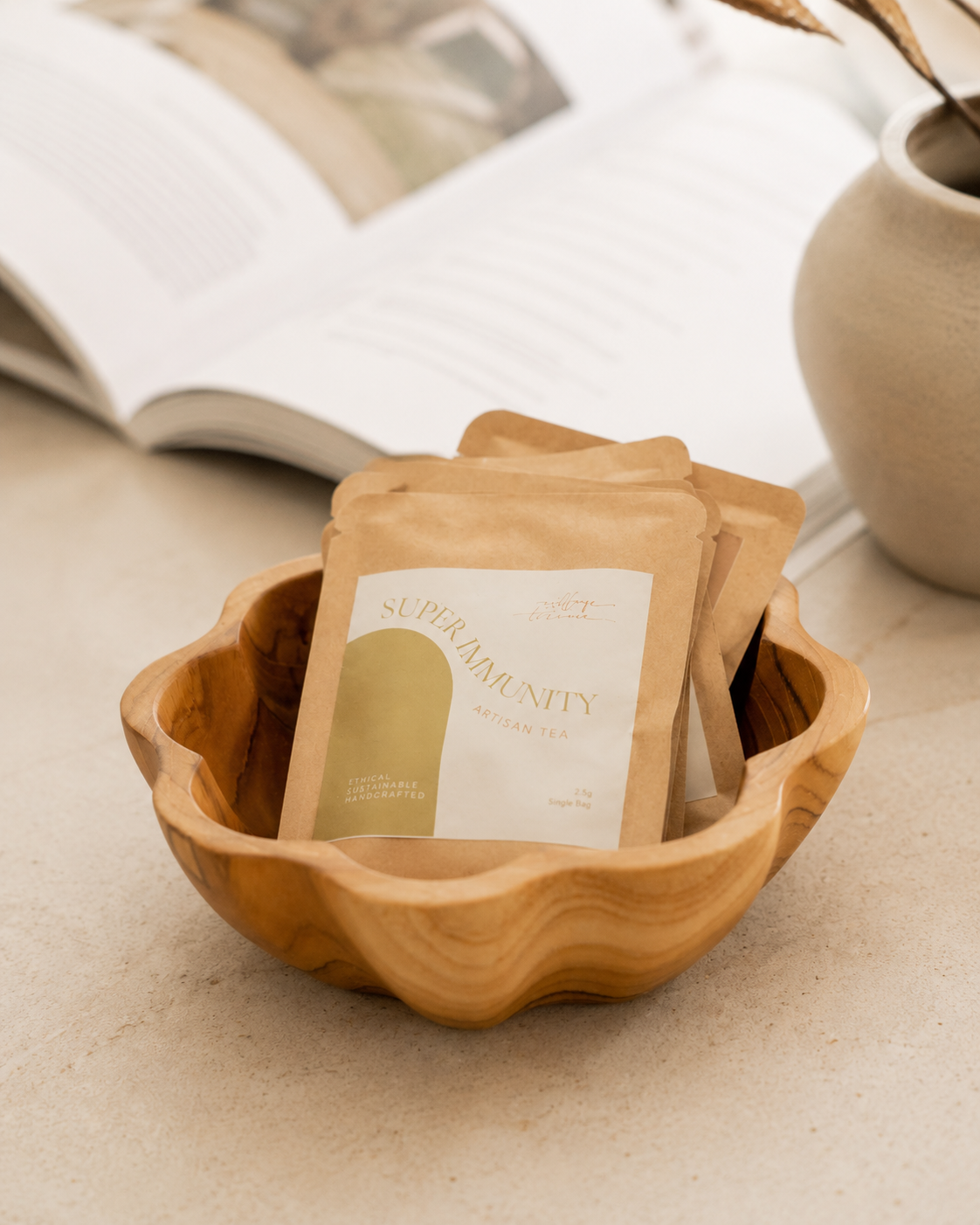 Flora Teak Bowl