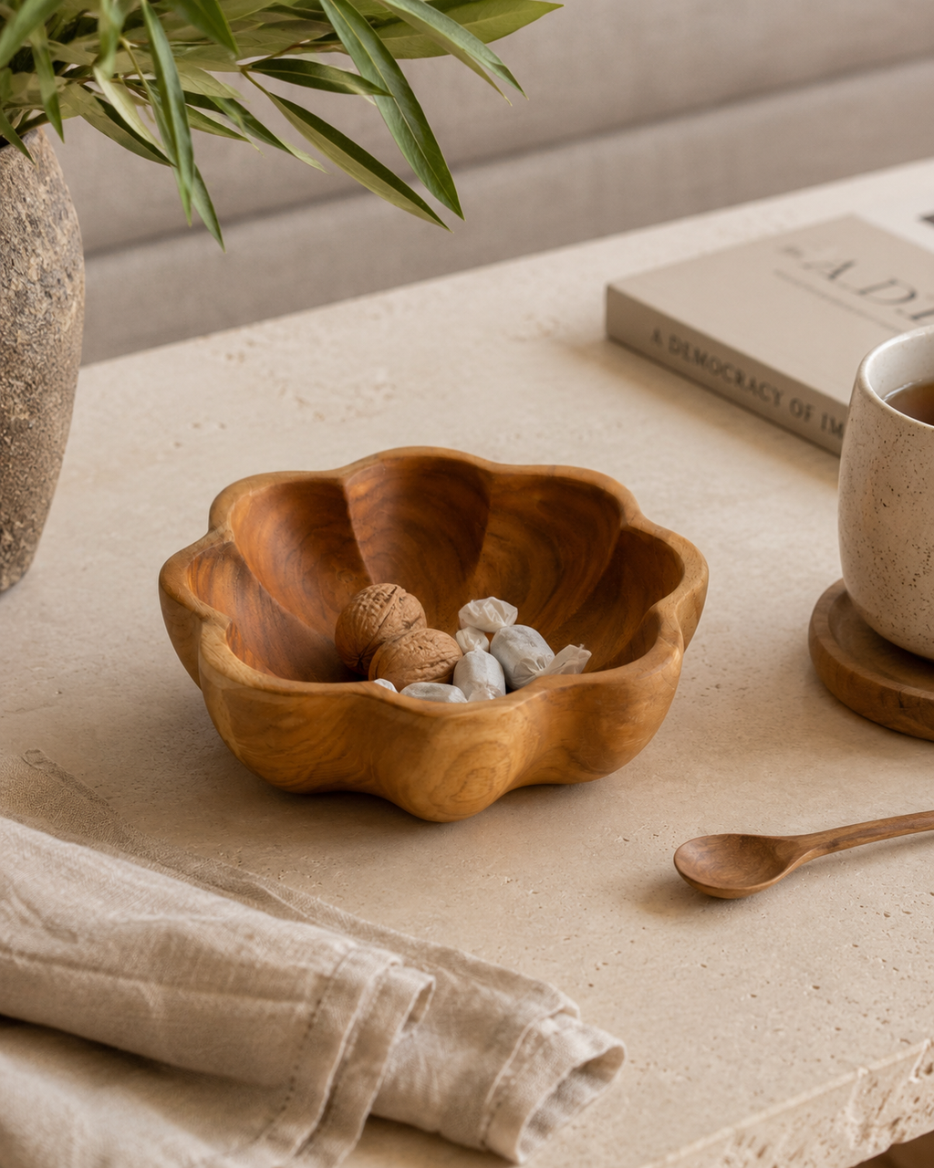 Flora Teak Bowl