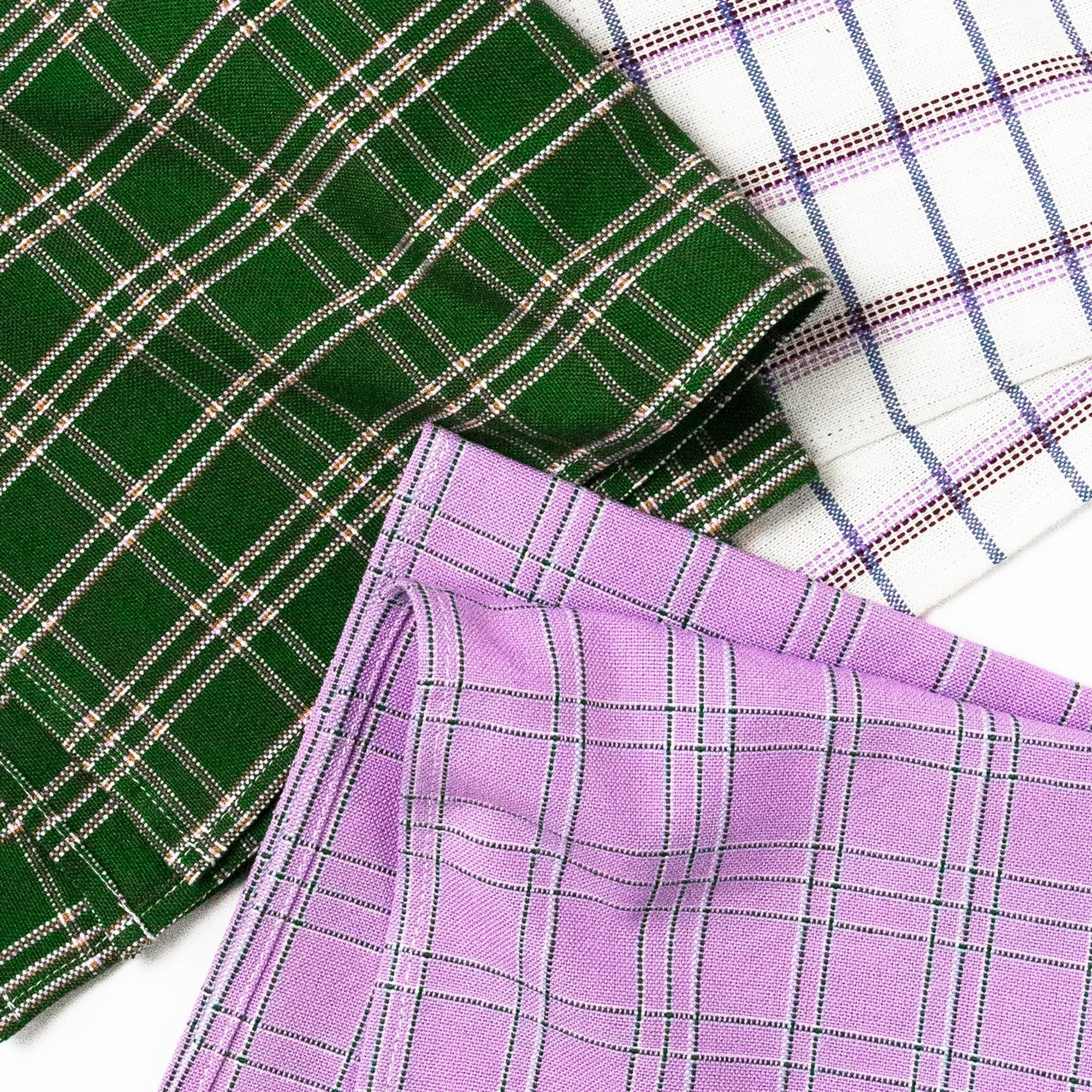 Chiapas Plaid Forest Green Placemat