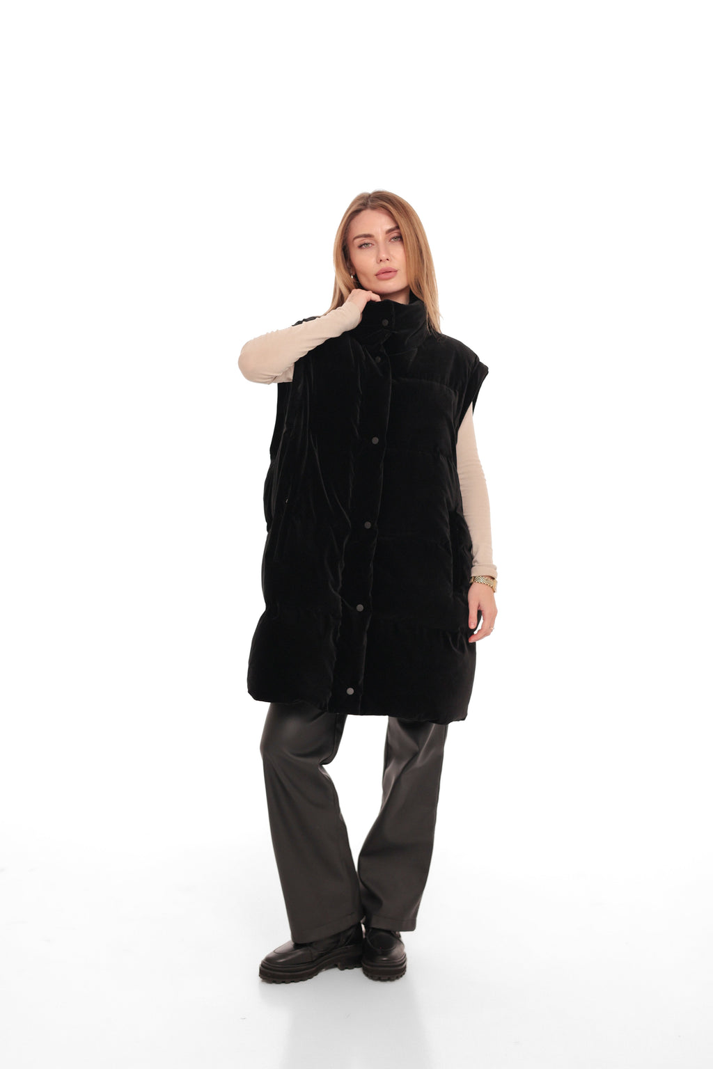 Transformer 2 in 1 Velour Down Coat/Vest