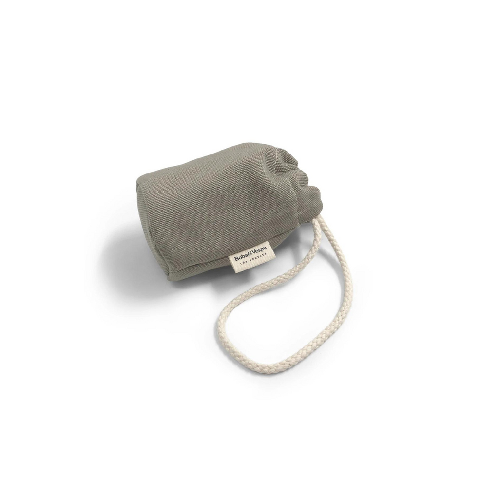 Boba & Vespa Cloth Dog Poop Bag Holder in Cotton Canvas