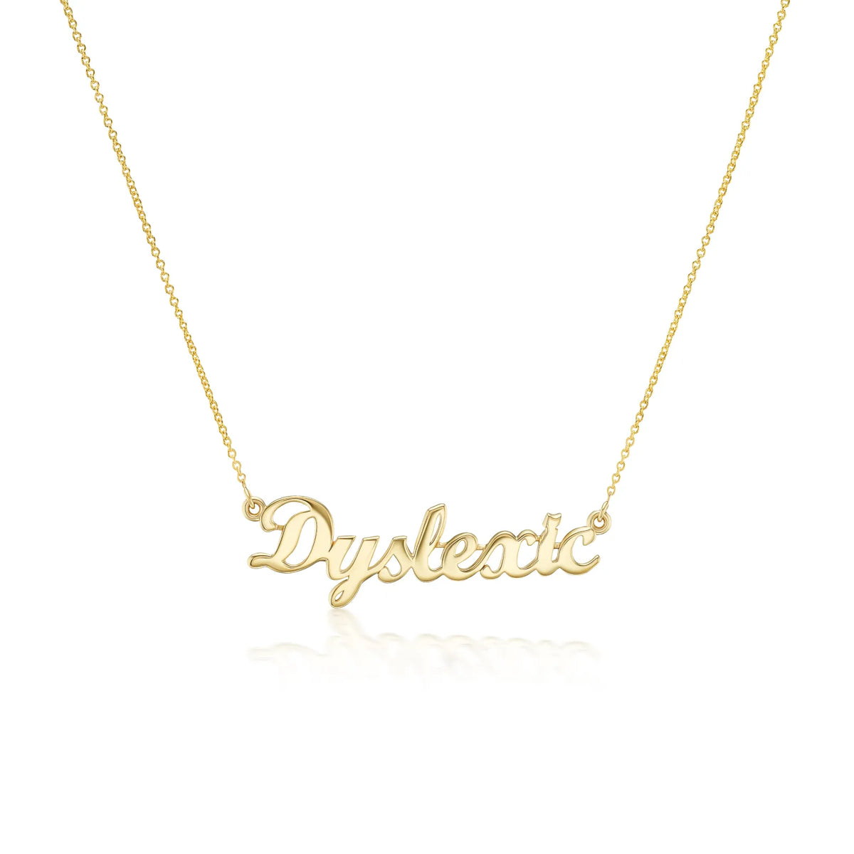 "Dyslexic" Nameplate