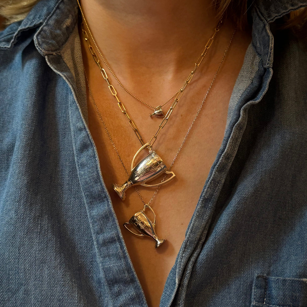 Grande Silver Trophy Pendant