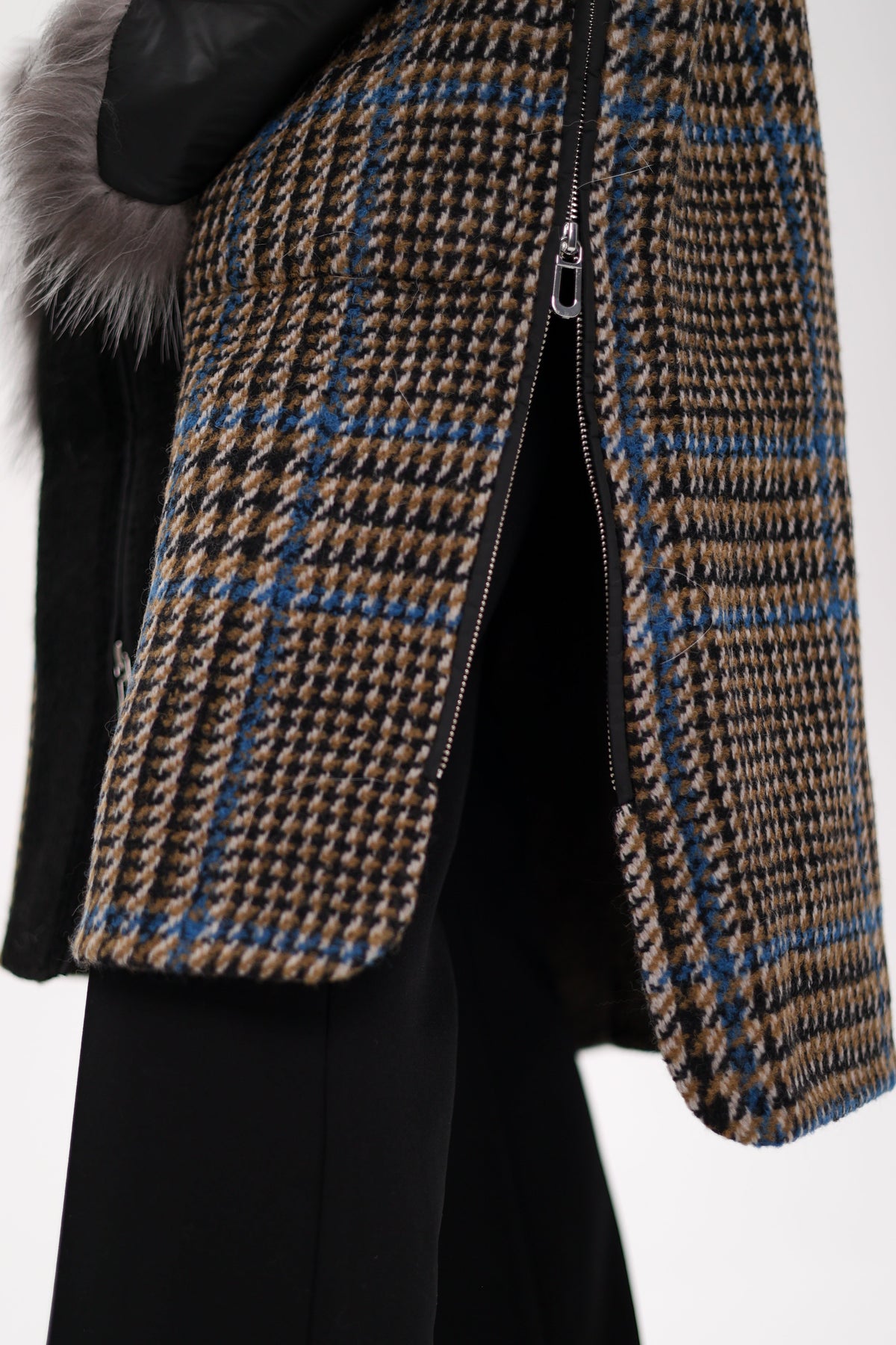 Saga®Furs Silver Fox Wool Cashmere Coat