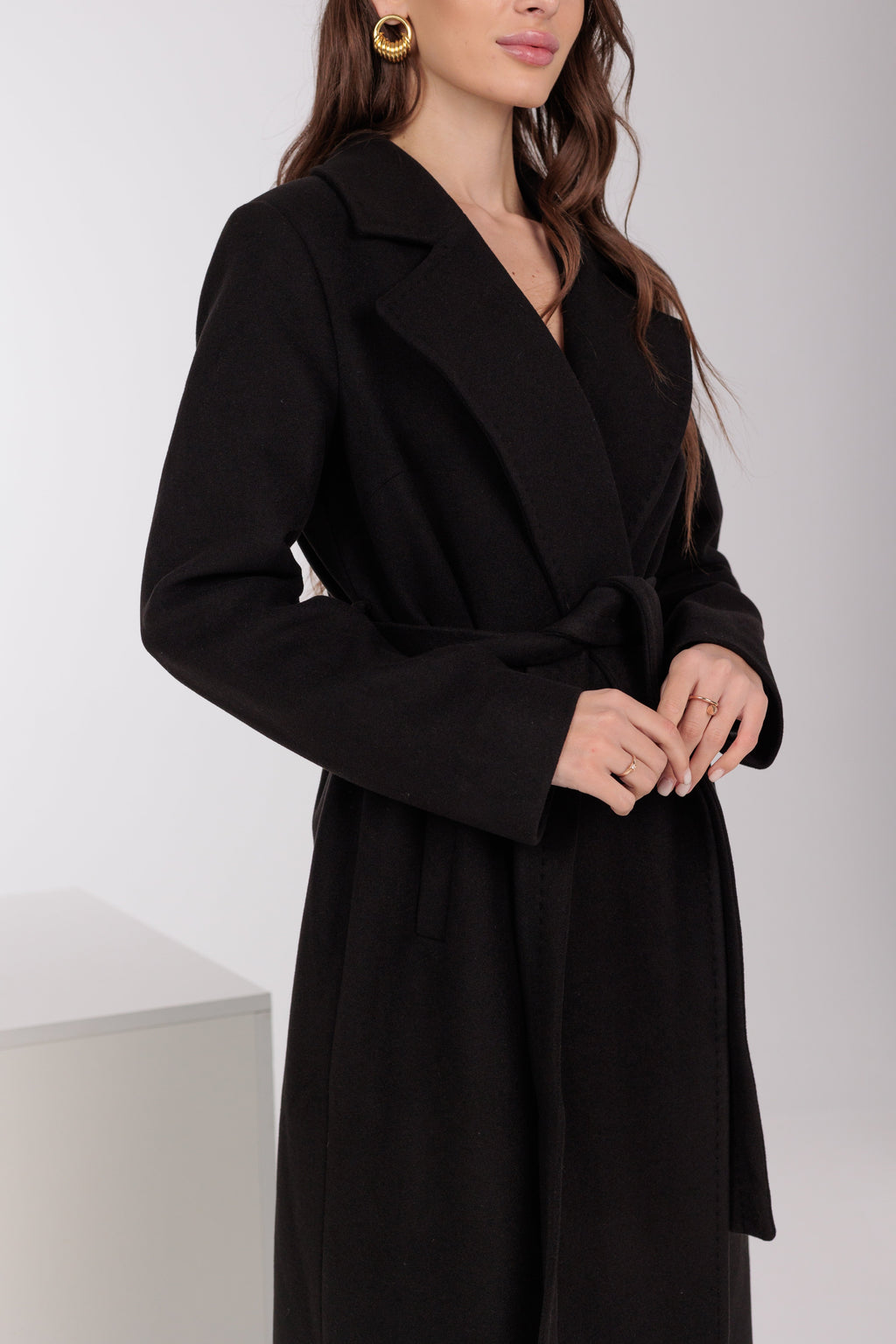 Pre-Order. Re-Stock Ships March 20, 2026. Astoria Classic Wraparound Wool Blend Overcoat