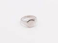 Italian Oval Silver Ring – Elegant Statement Ring for Women