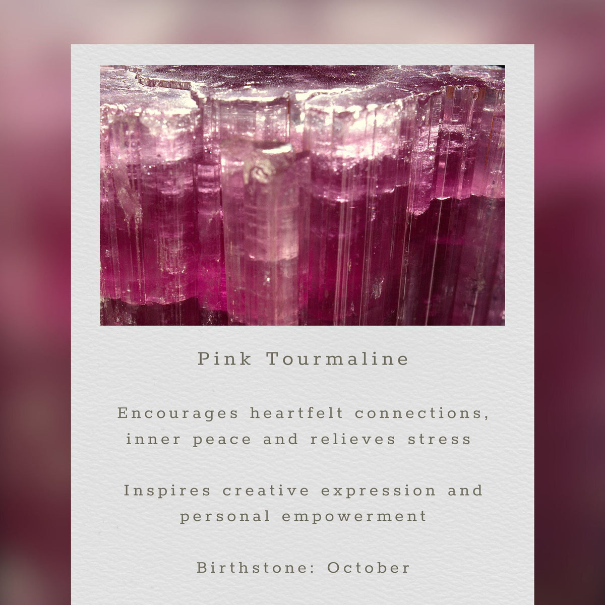 Pink Tourmaline Ballet Pendant