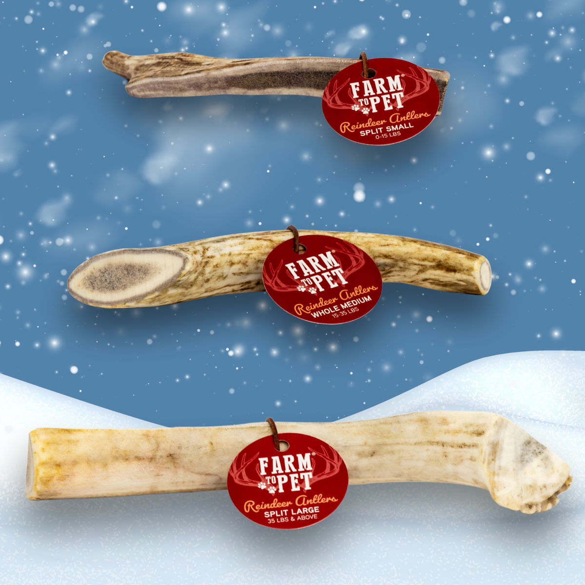 Reindeer Antler Dog Chews | Organic Chews for Dogs