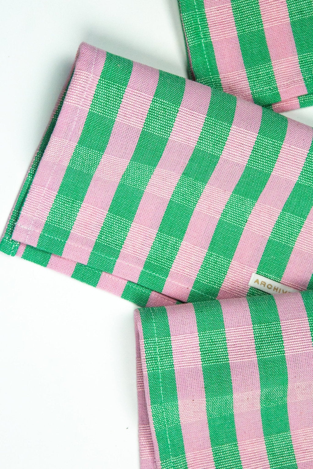 Backordered: Flora Stripe Cocktail Napkins, Set of 4