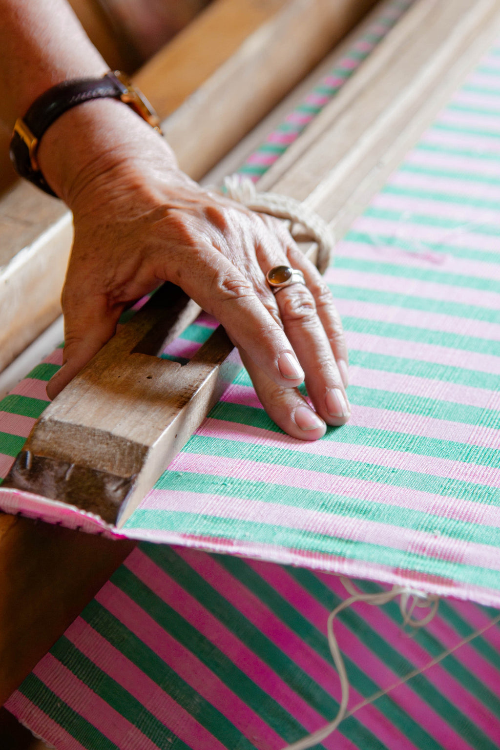 Flora Stripe Kitchen Towel