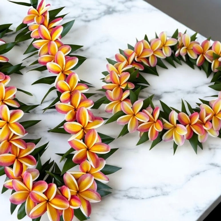 Thick Ti Leaf- Plumeria Lei OR Lei Po’o