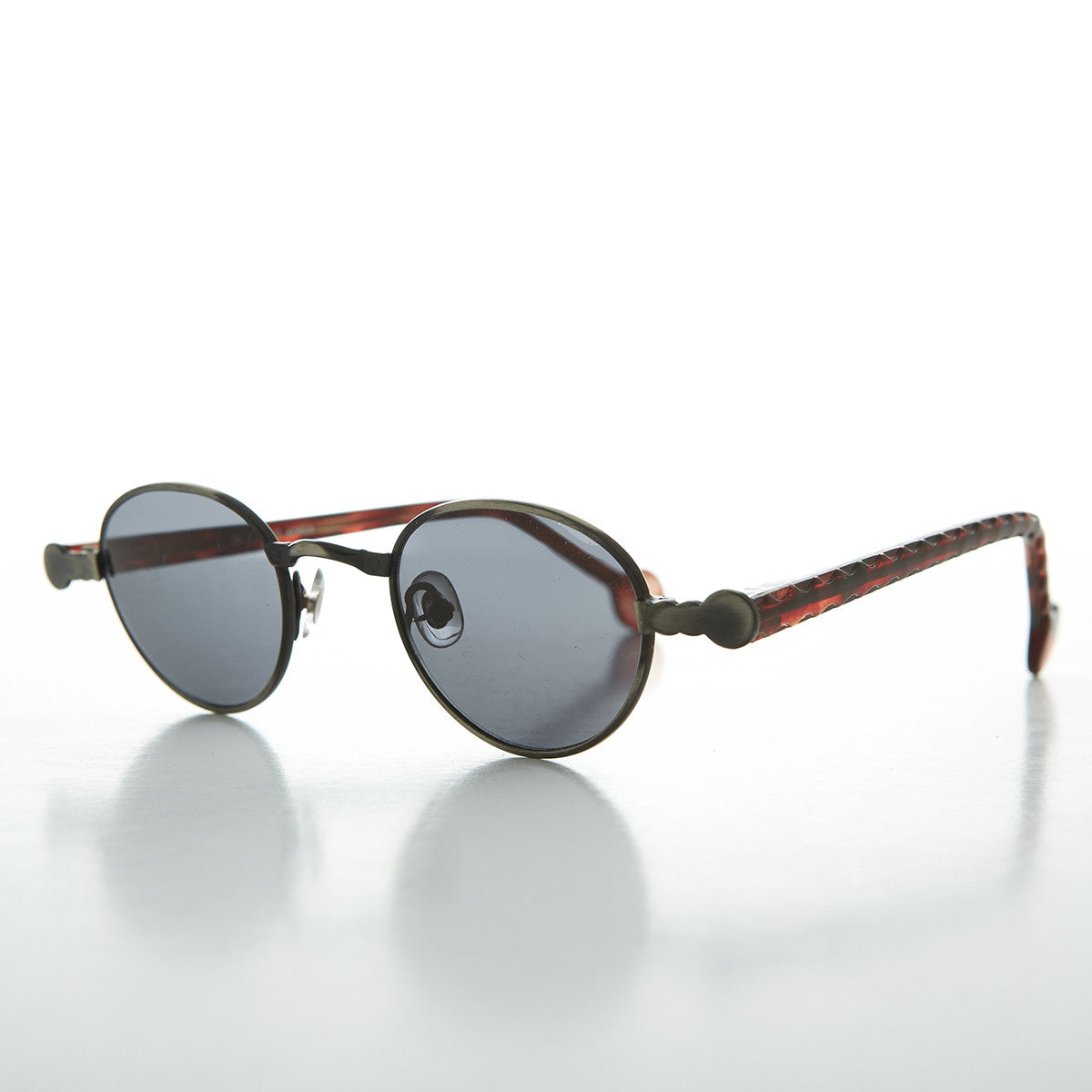 90s Metal Steampunk Victorian Wide Frame Vintage Sunglass - Gideon