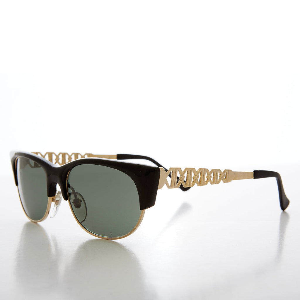 Updated 90s Half Frame Sunglasses - Glendon