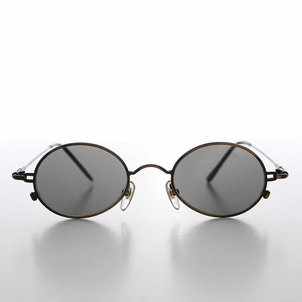 Oval Metal Spectacles 90s Vintage Sunglasses - Greco
