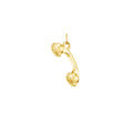Gold Analog Phone Pendant