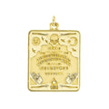 Gold Large Ouija Board Pendant