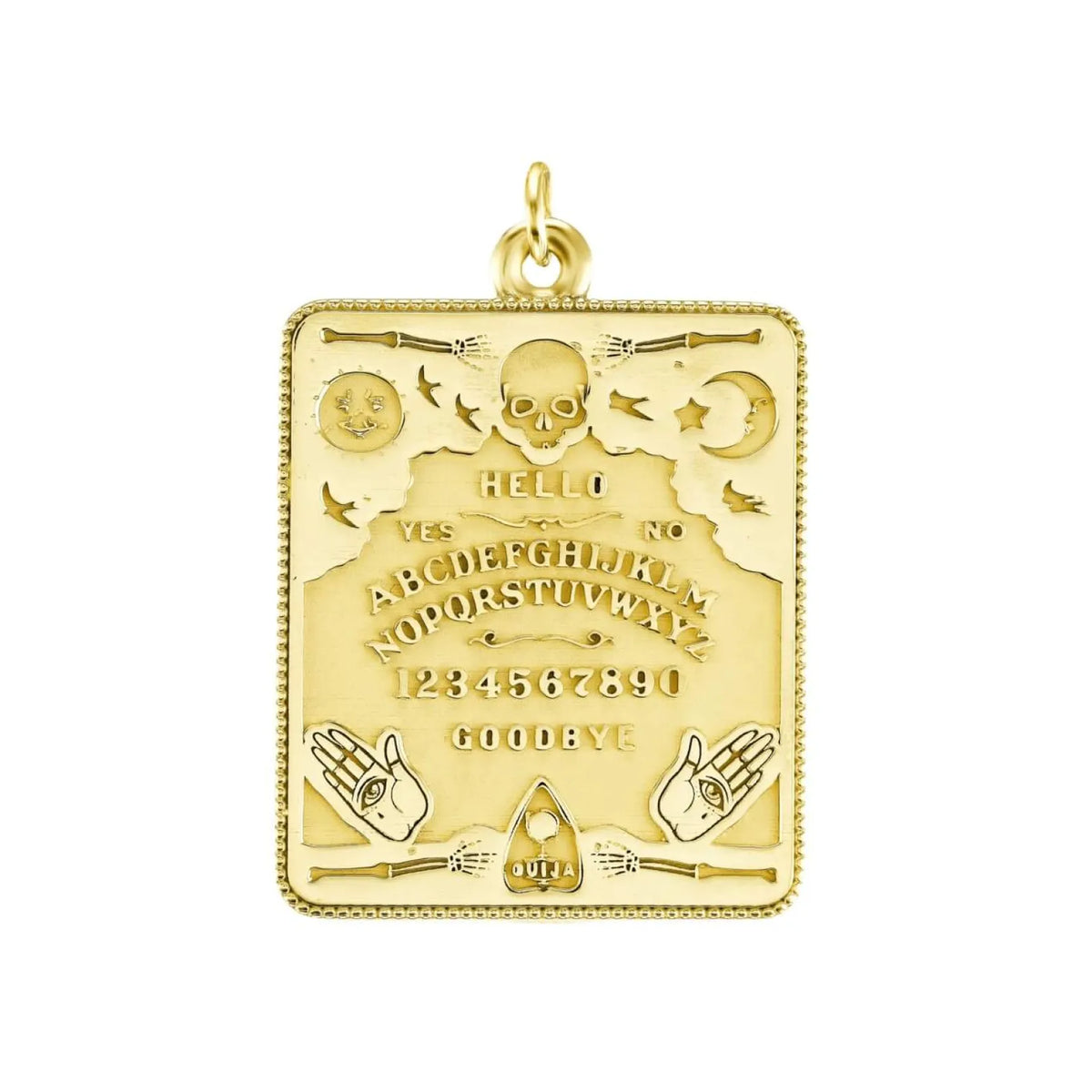 Gold Large Ouija Board Pendant