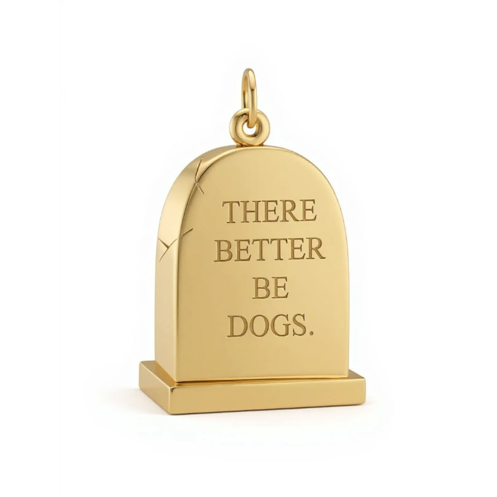 Grande Gold Gravestone Pendant