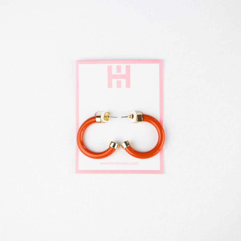 Mini Hoops - Burnt Orange