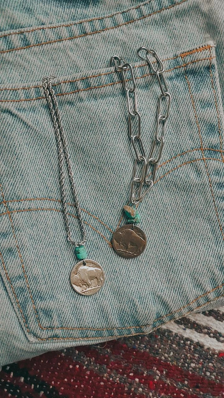 Where the Buffalo Roam Coin Necklaces - LAST CHANCE