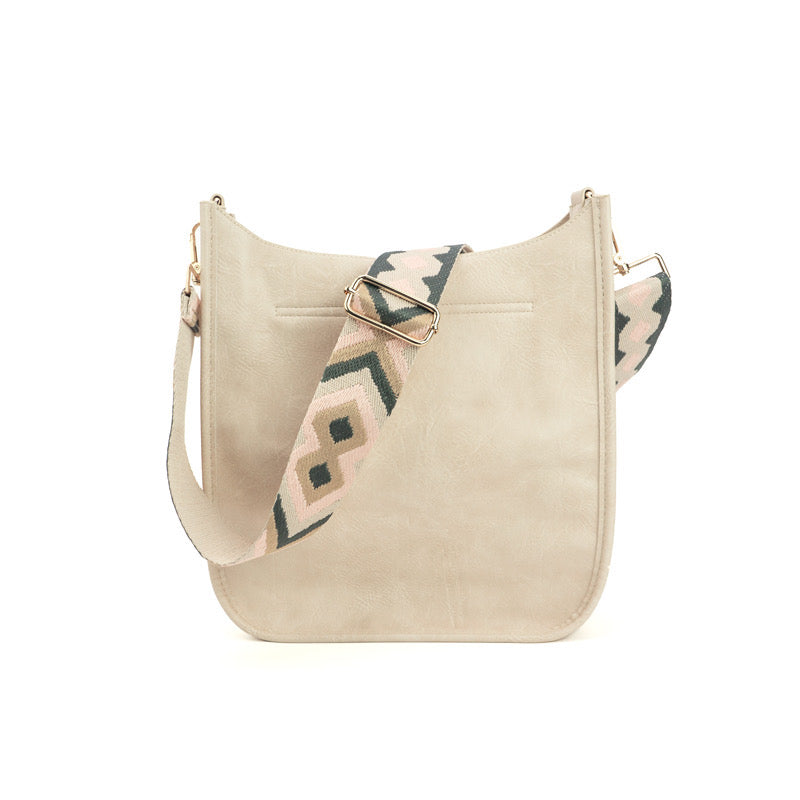 The Sailor | Zippered Crossbody Bag (Ivory) - Pick Your Strap