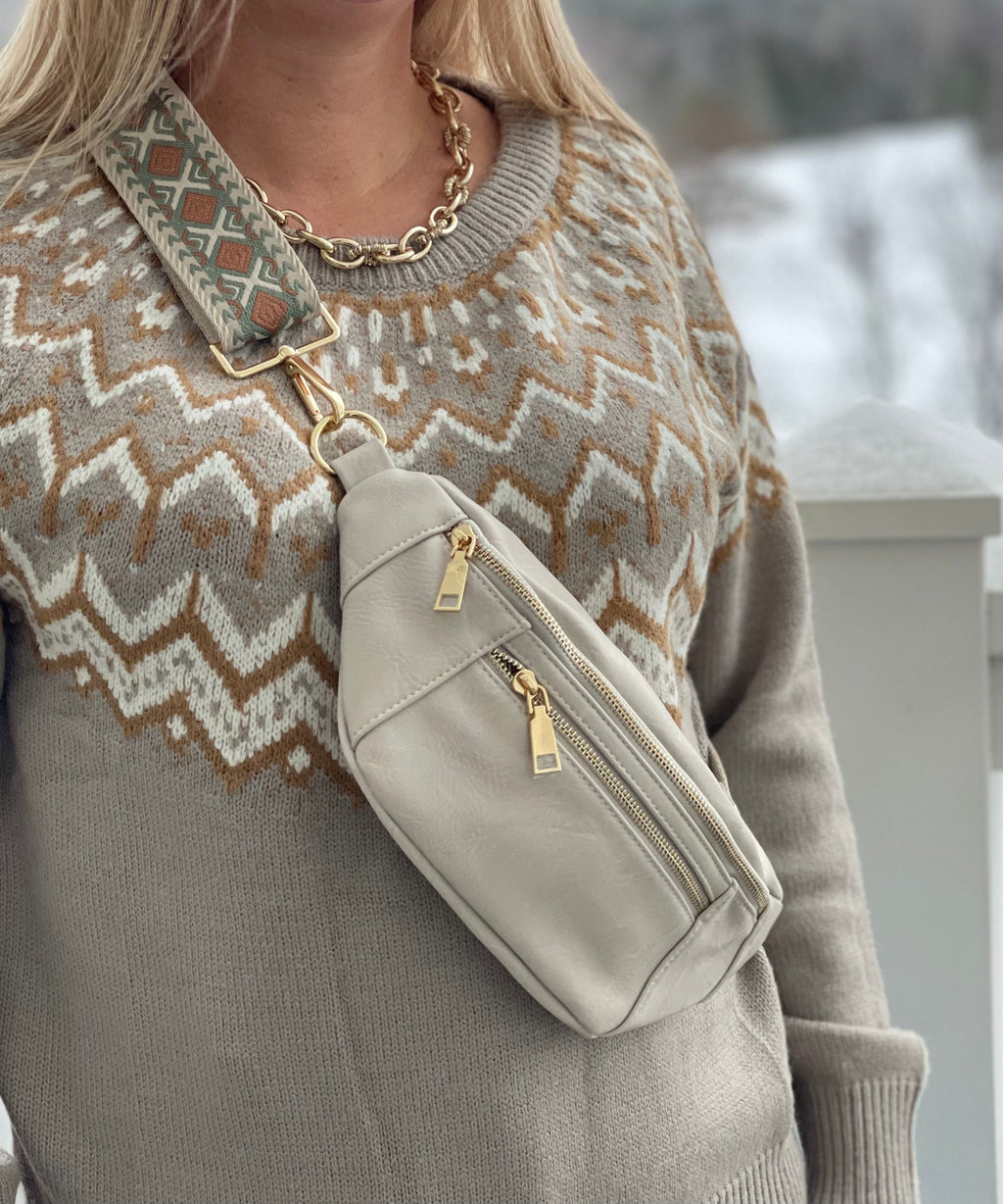 The Soho | Dual Zipper Sling Bag