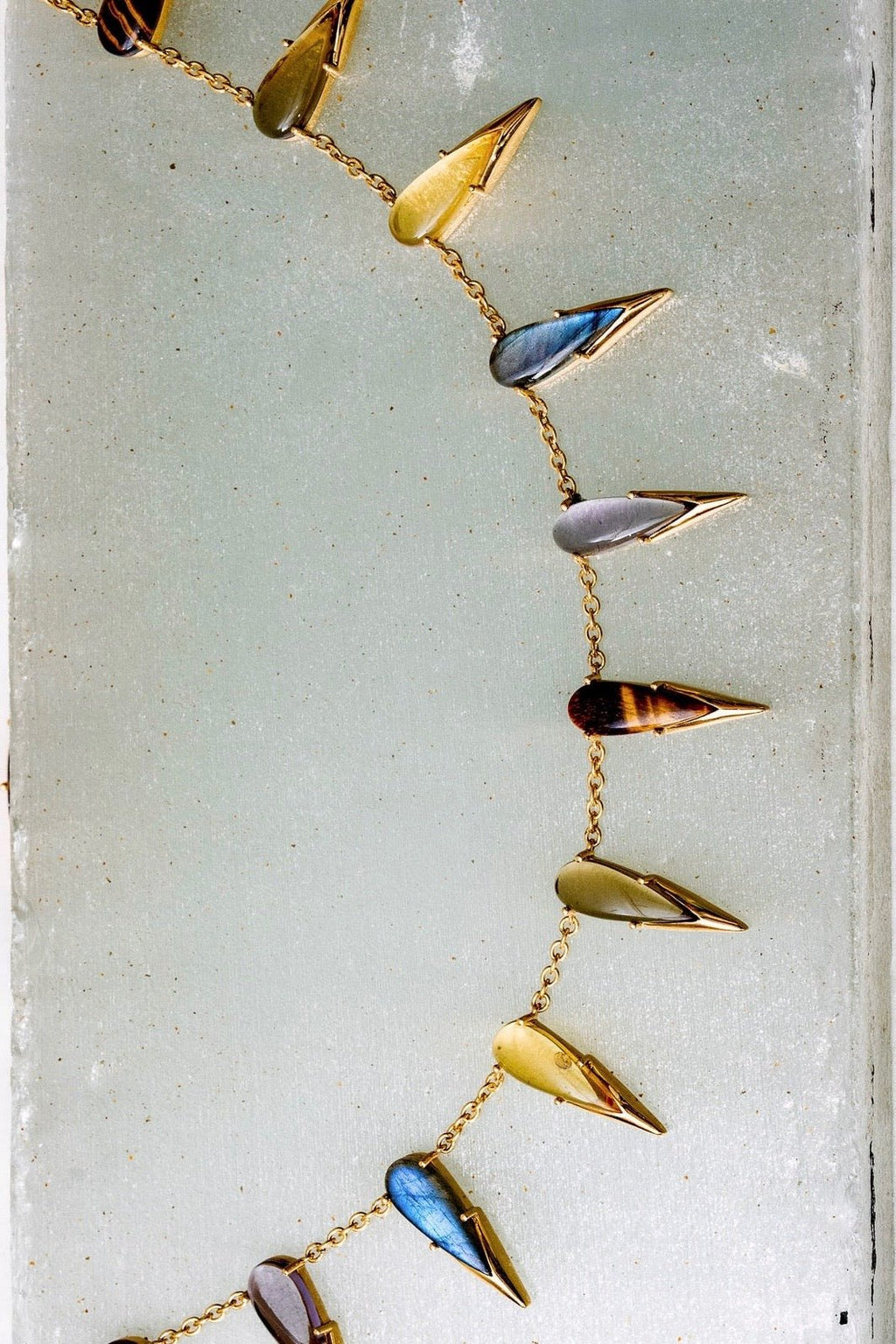 The Saber Tooth Necklace in Angora (Gold) SHIPS IN FEBRUARY