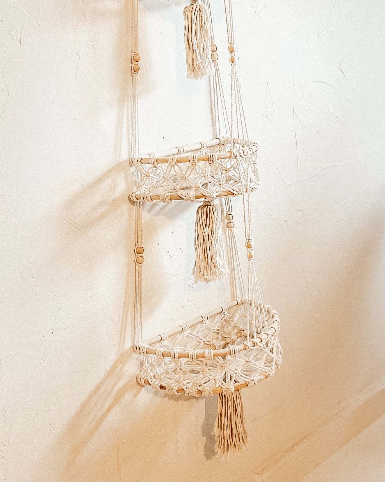 Macrame Hanging Wall Basket