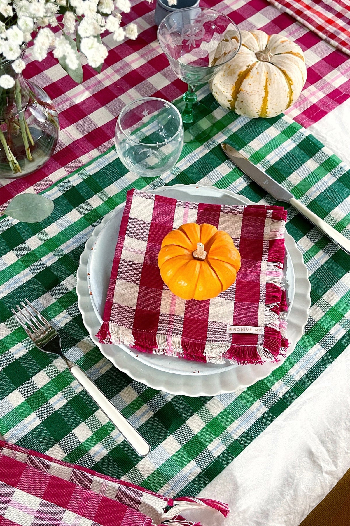 Josefina Plaid Placemat Set