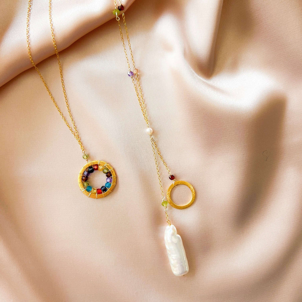 Stick Pearl Ballet Necklace
