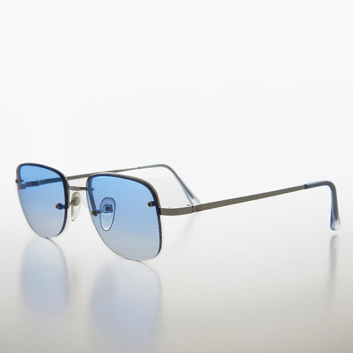 Color Tinted Rimless 90s Vintage Sunglass - June