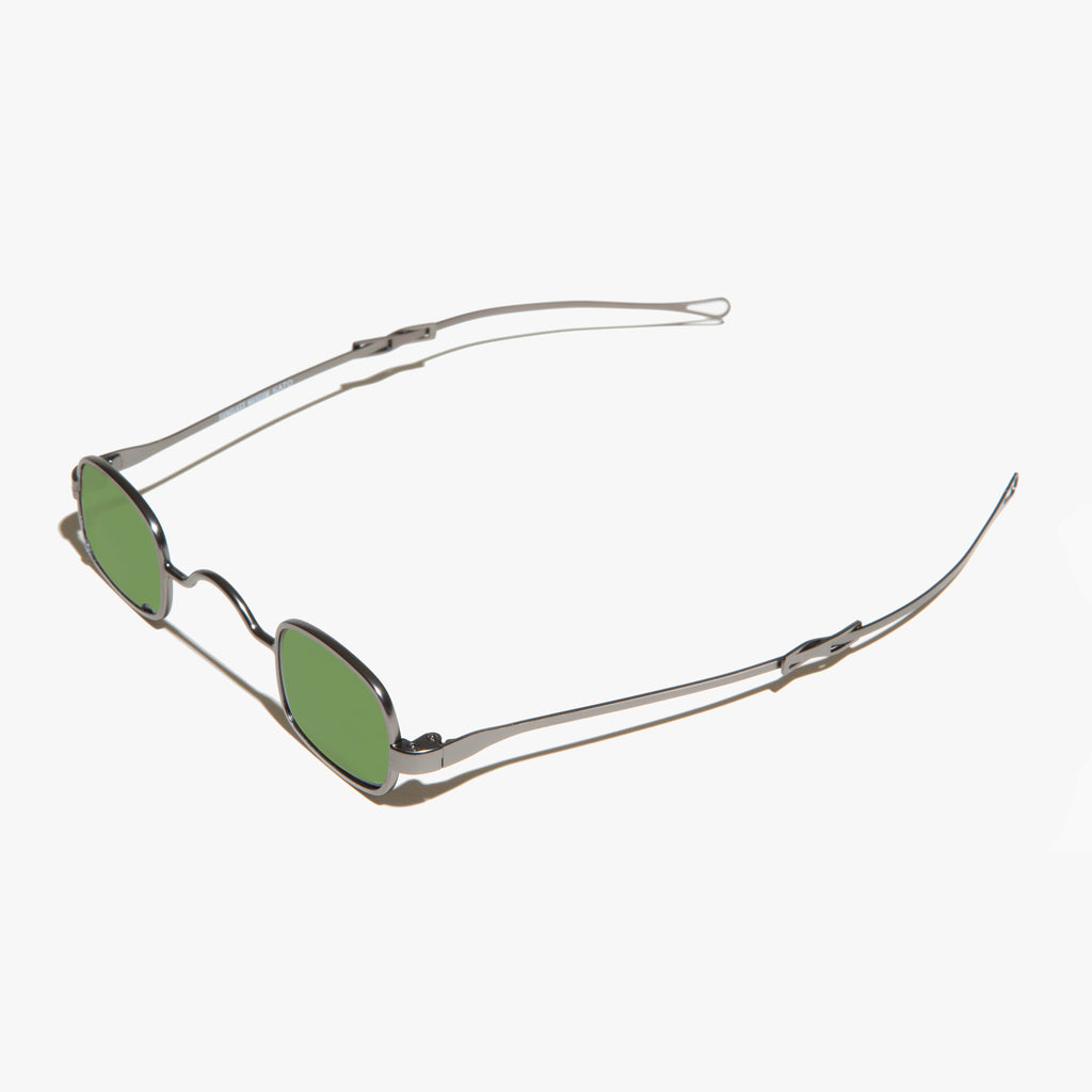 Tiny Rectangular Spectacle Sunglass with Sliding Temples - Kane