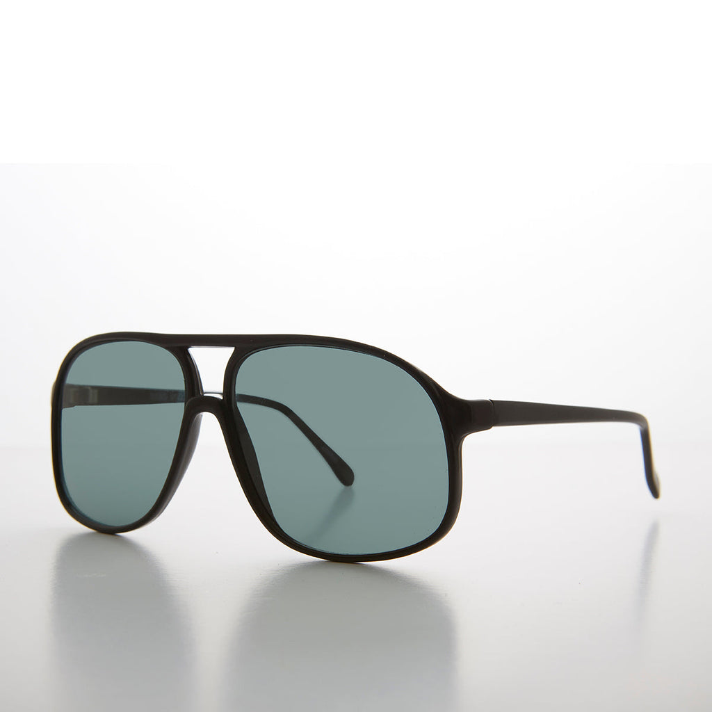 Large Square Polarized 80s Aviator Sunglass - Kyoto