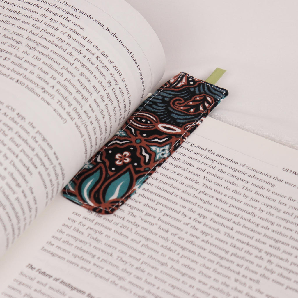 Batik Bookmark, Cotton Textile, Cloth Book Mark