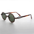 Round Vintage Sunglass with Chain Bridge - Link