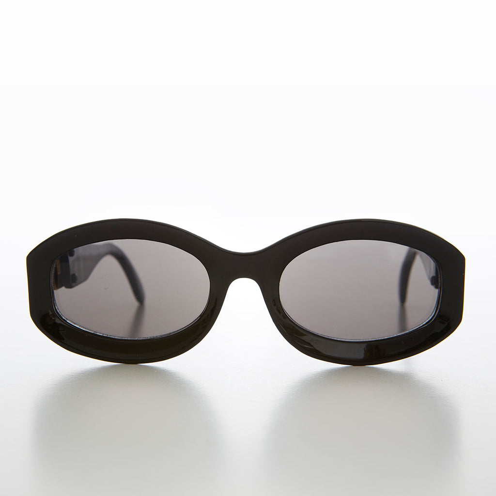 Thick Wide Frame with Chain Link Temples - Lyric