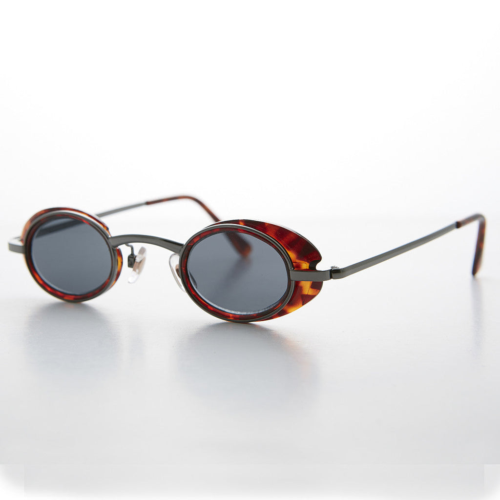 Small Oval Steampunk Spectacle Sunglass - Marty