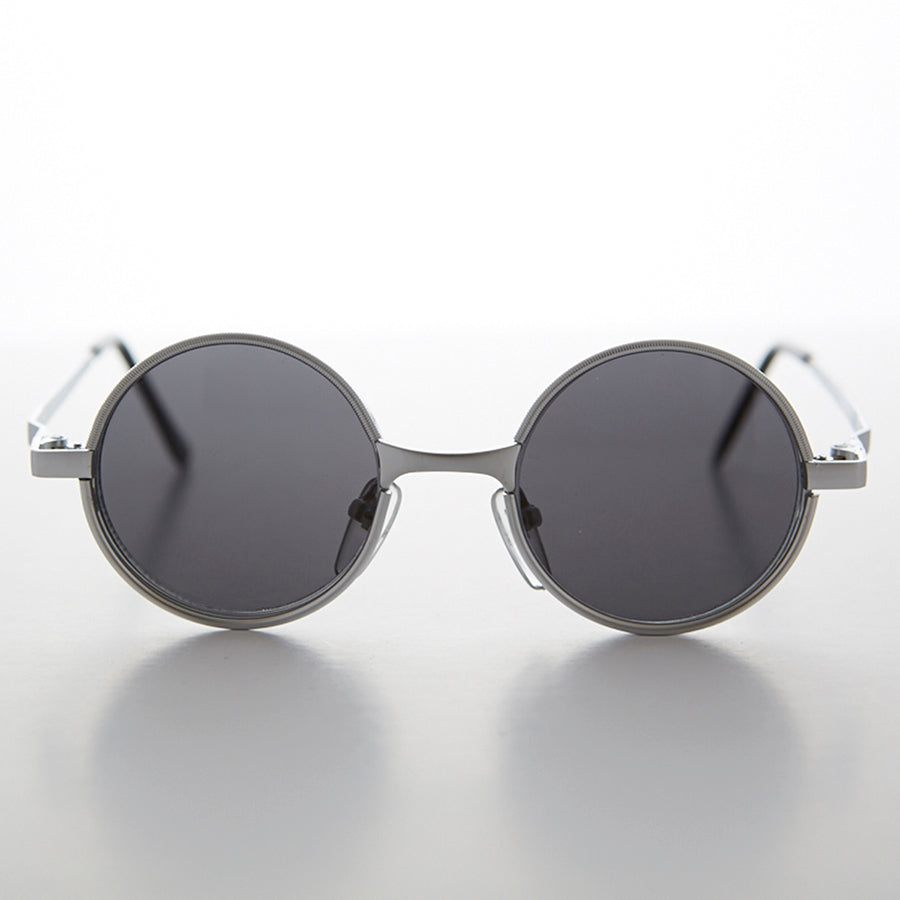 Round Metal Punk Hippie Vintage Steampunk Sunglass - Merlin 1