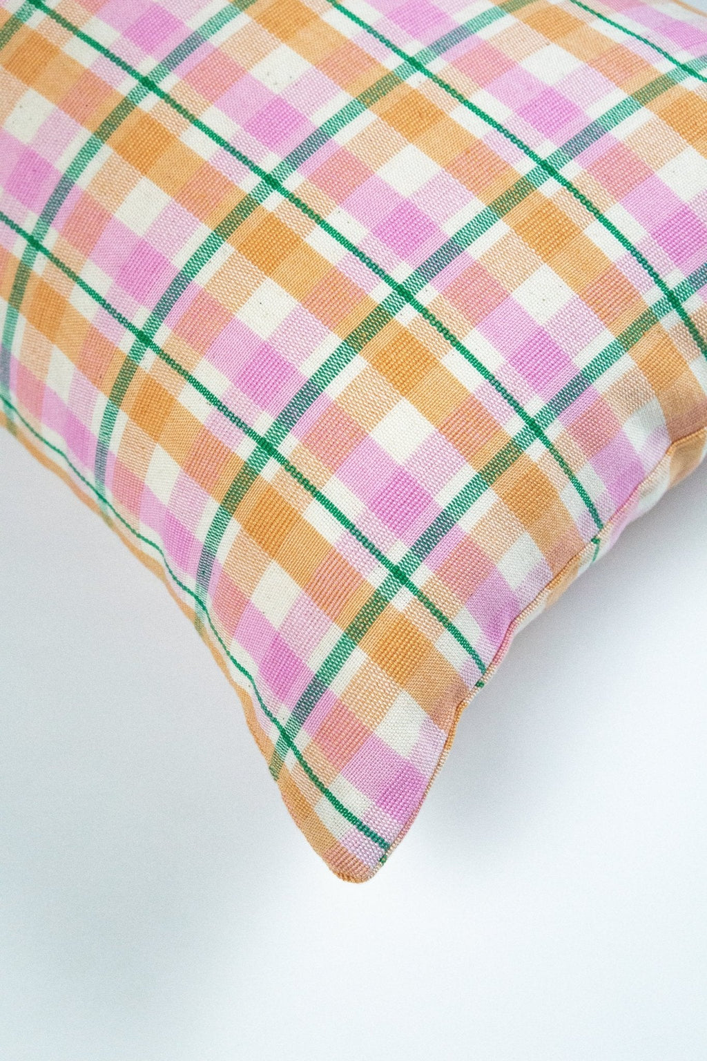 Marguerite Ruffle Plaid Pillow